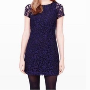 Club Monaco Witherbee Navy Blue Lace Dress 6